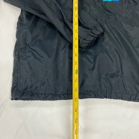 Vintage Nike Windbreaker Mens XL Black Blue Teal Half Zip Anorak RN 56323 - Picture 6 of 8